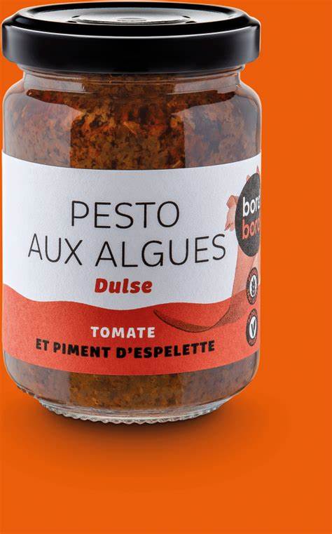 Pesto Rouge aux Algues "Dulse, Tomate, Piment d'Espelette"   - 120 gr.