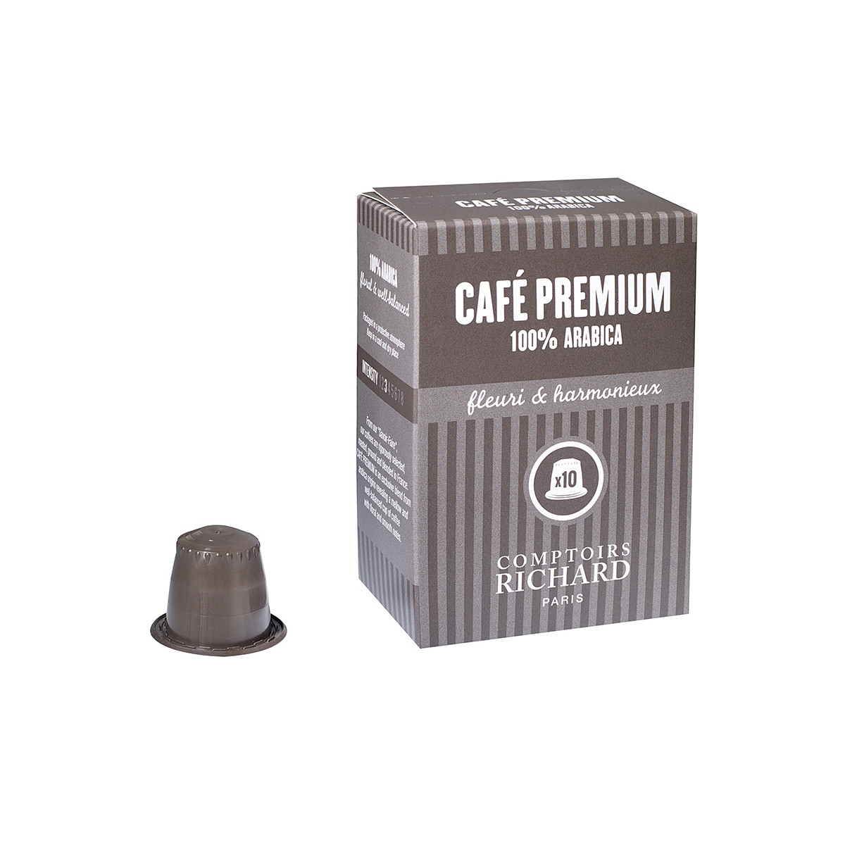 Café Premium - Capsules Compatibles Nespresso - Comptoirs Richard   - 10 Capsules