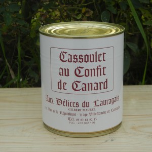 Cassoulet au confit de canard, Gilbert Maurel  - 800gr.