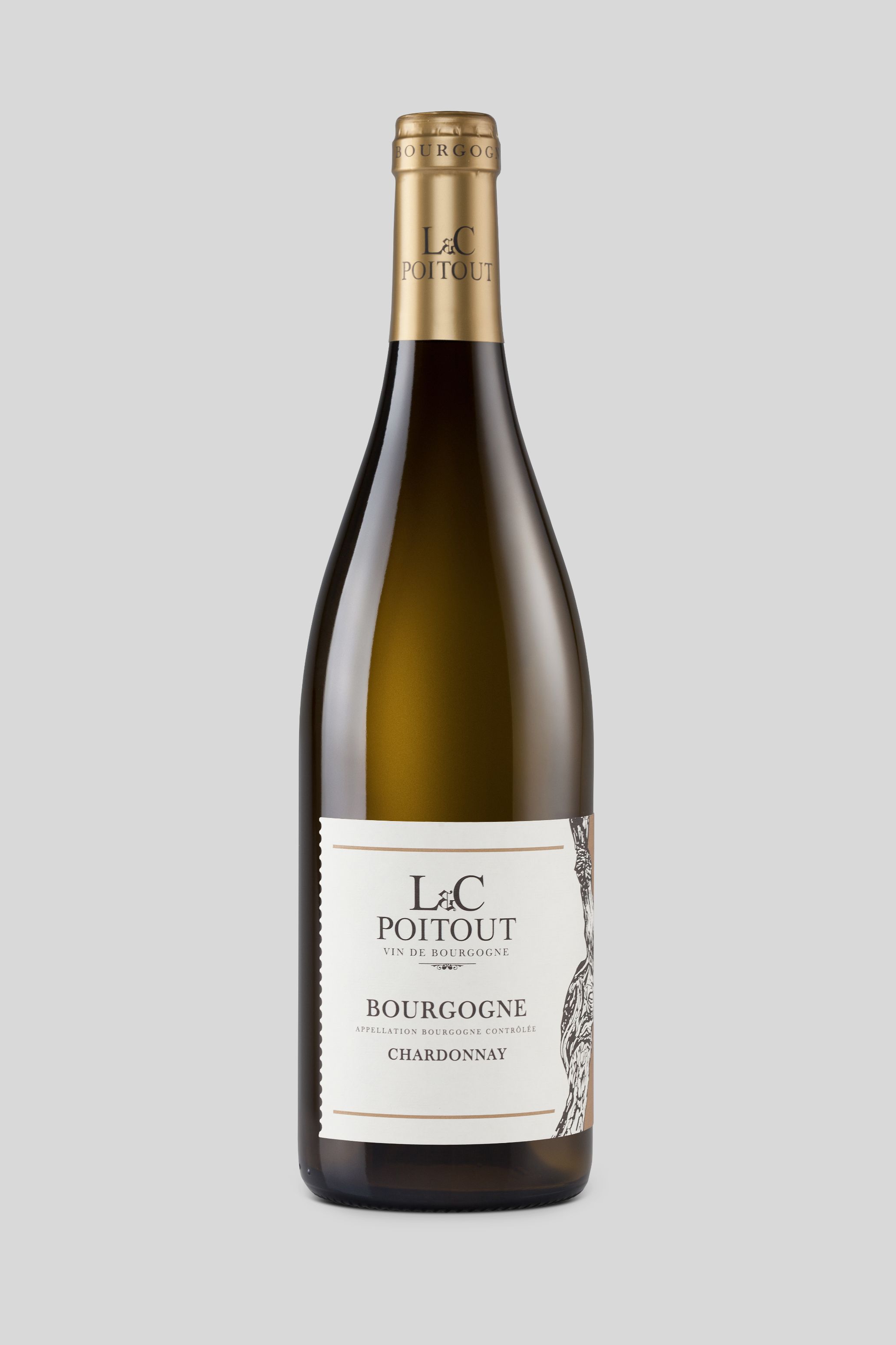 Domaine L&C Poitout - Bourgogne Blanc Chardonnay 2019   - 750 ml.