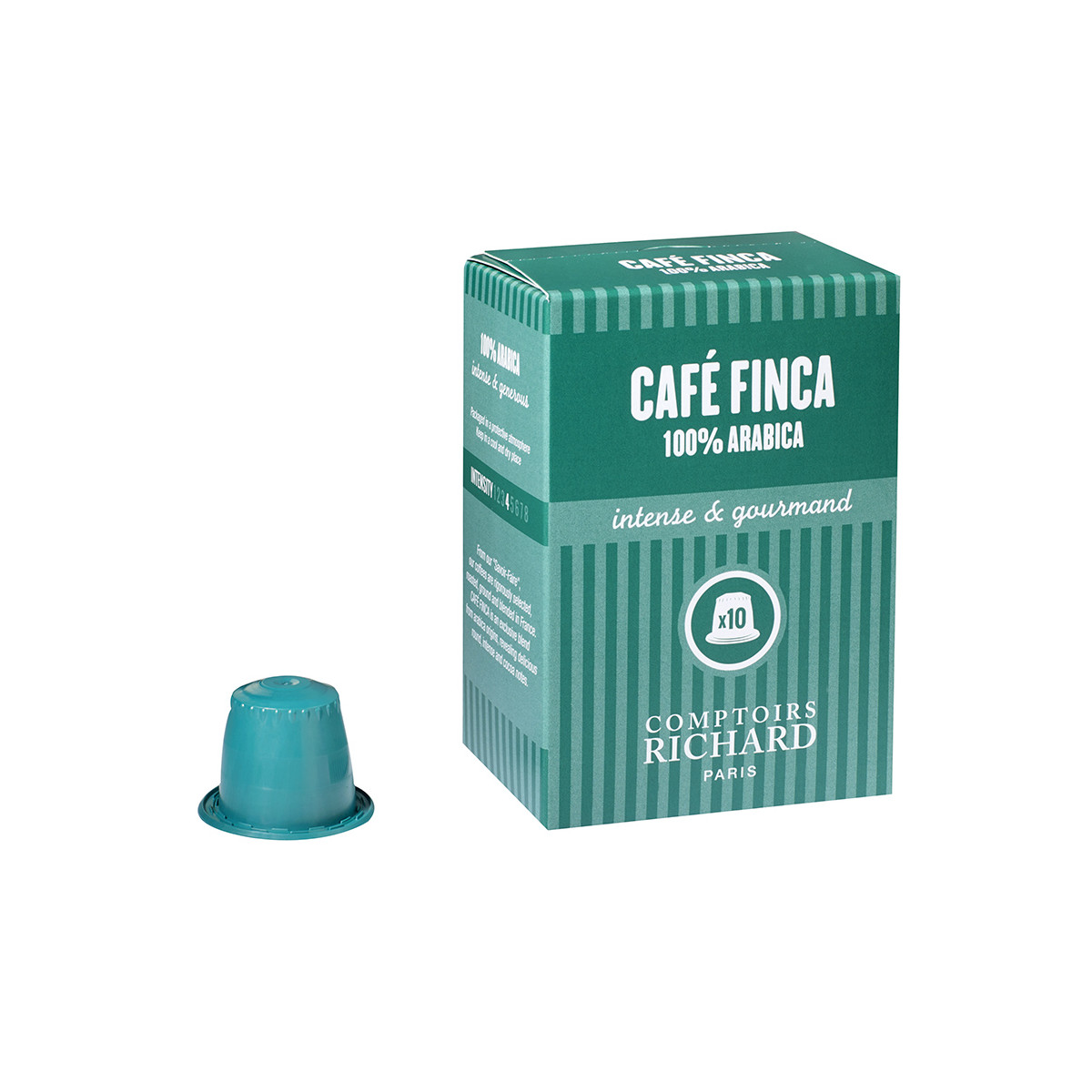 Café Finca - Capsules Compatibles Nespresso - Comptoirs Richard   - 10 Capsules