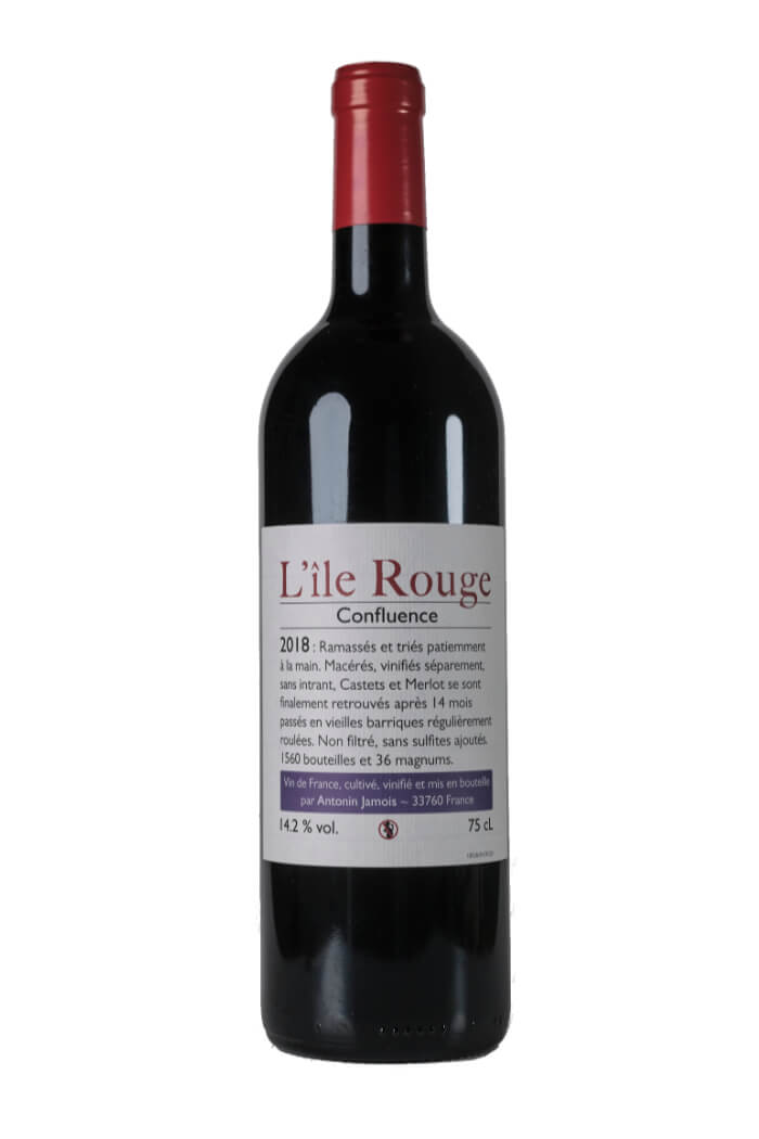 Domaine L'Ile Rouge - Confluence Rouge Bio 2019   - 750 ml.