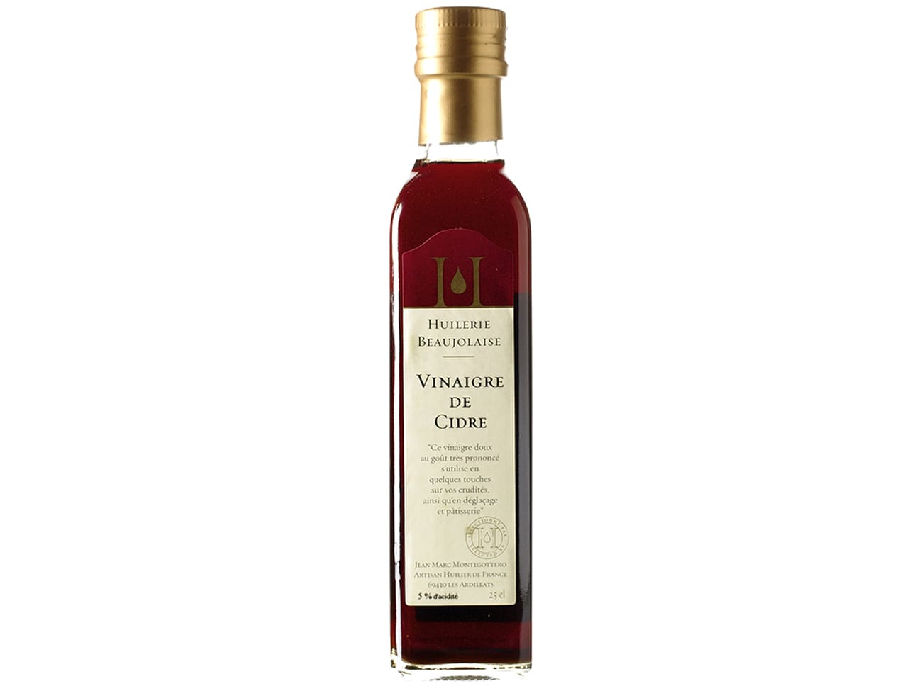 Vinaigre de Cidre - La Beaujolaise - 25 cl.