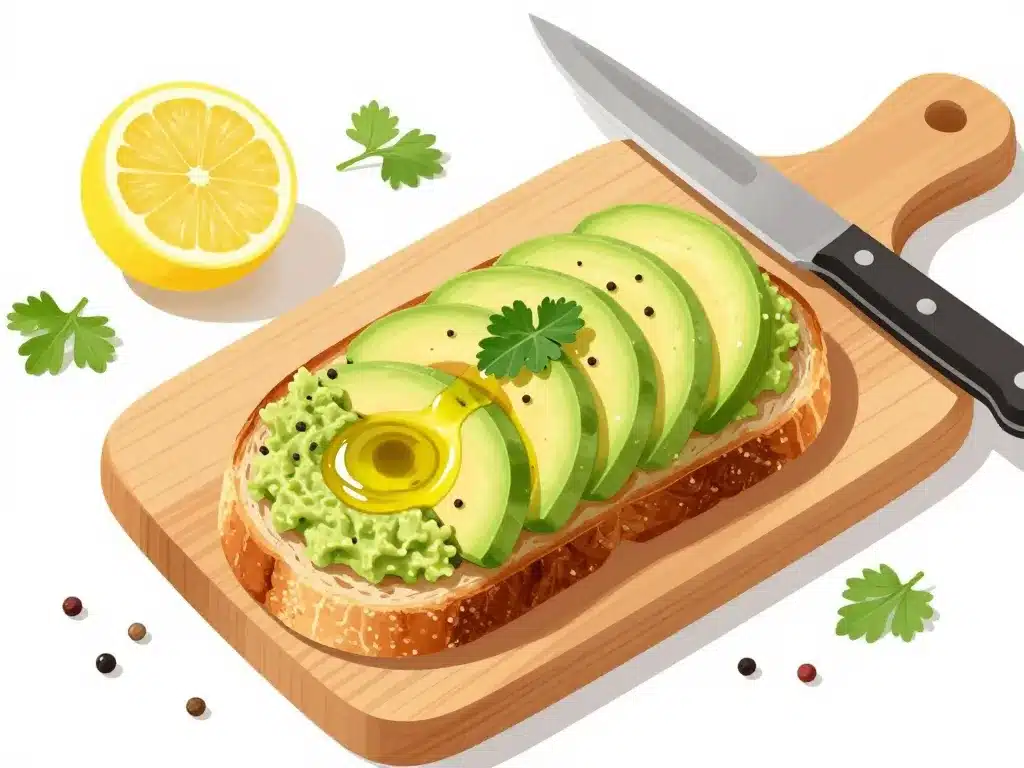 ingrédients de base avocado toast recette