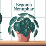 Illustration d’un bégonia nénuphar en pot d’intérieur