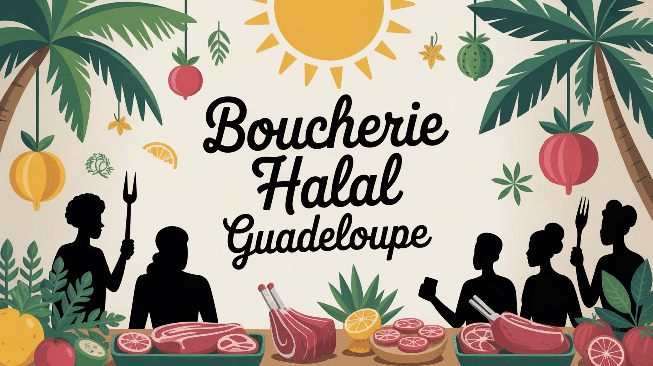 illustration boucherie halal guadeloupe sous le soleil des antilles