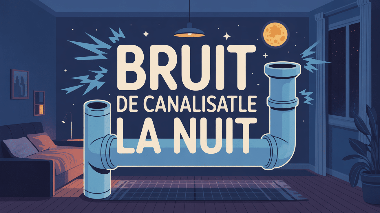 bruit de canalisation la nuit illustration appartement ambiance nocturne