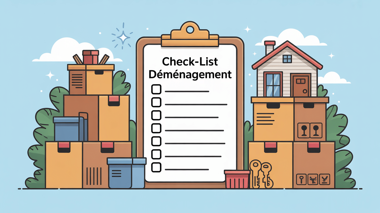 check-list déménagement à imprimer organisation, cartons et maison