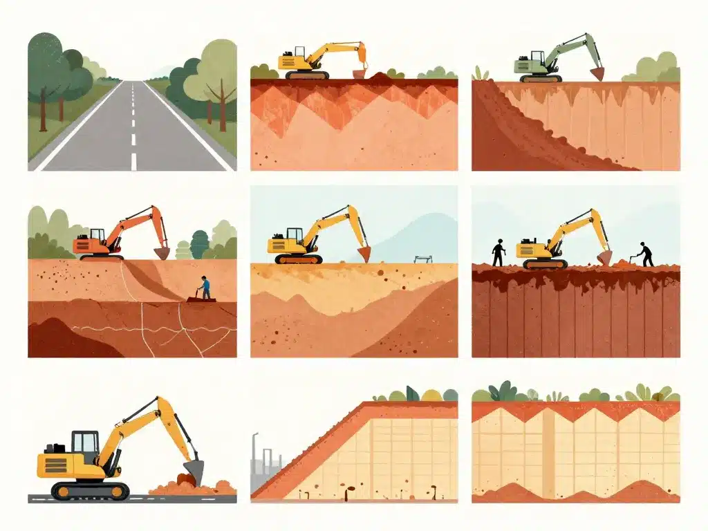 Illustration coupes types exemples et usages chantier