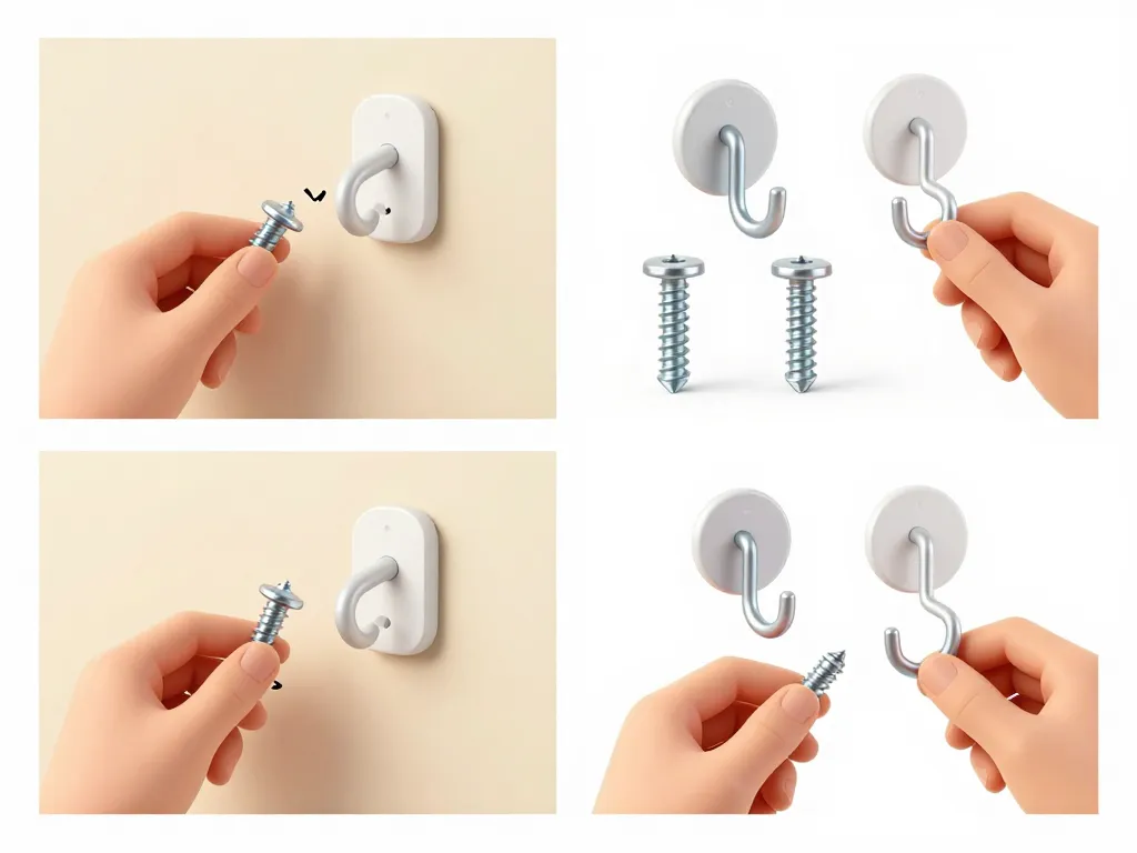 Fixation crochet mural supports et erreurs