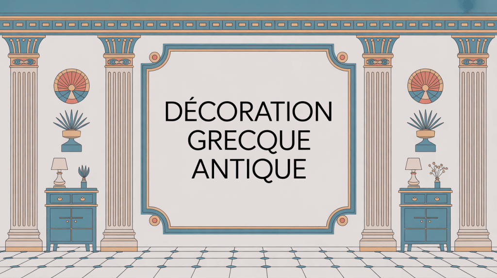 illustration décoration grecque antique chic moderne