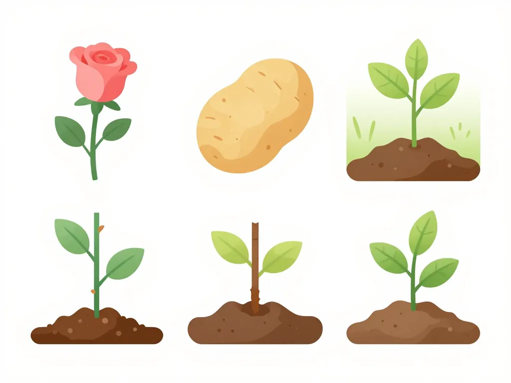 Pas à pas bouture rosier pomme de terre étapes