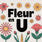 illustration fleur en u et fleurs rares