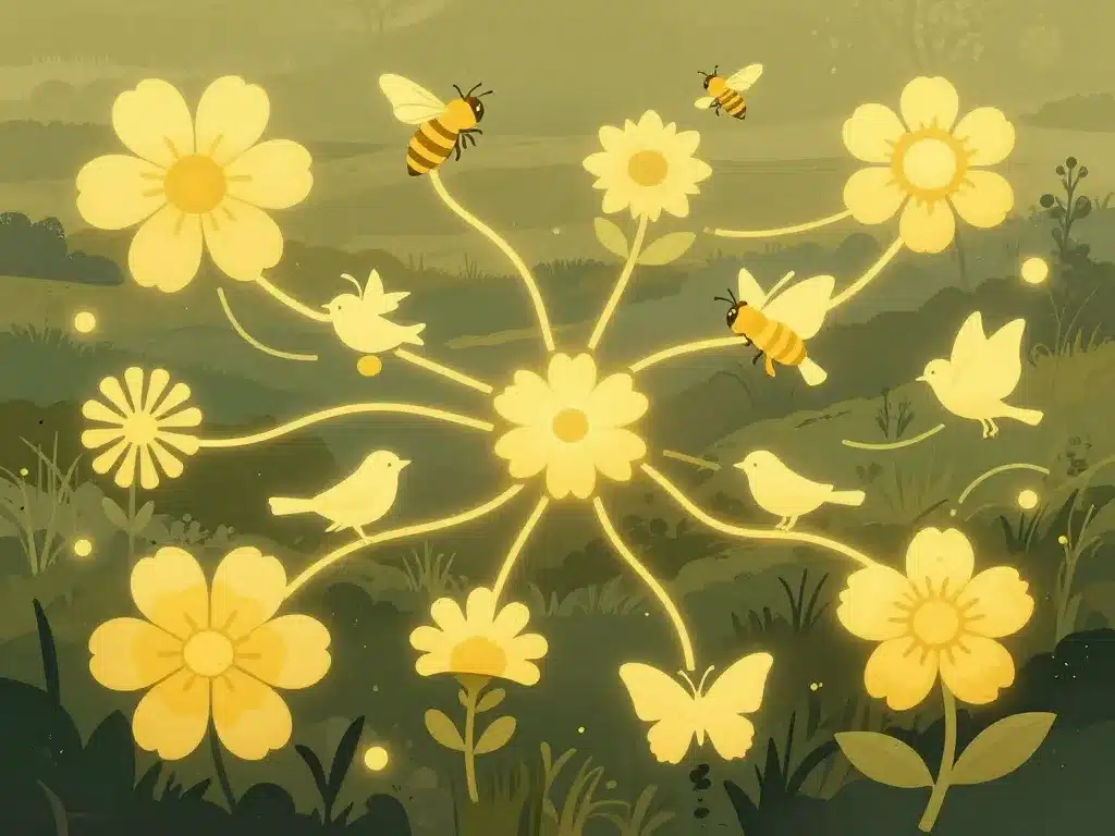 Fleur jaune sauvage et rôle biodiversité