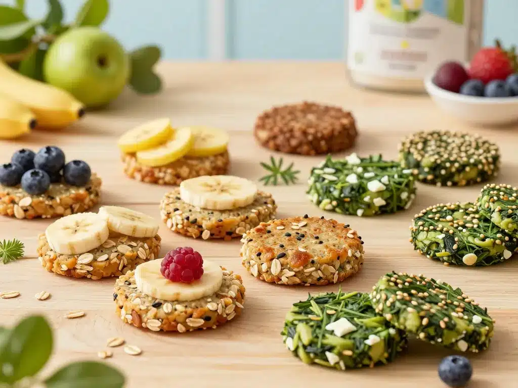 variations galettes de flocons d avoine sucrées et salées sur table