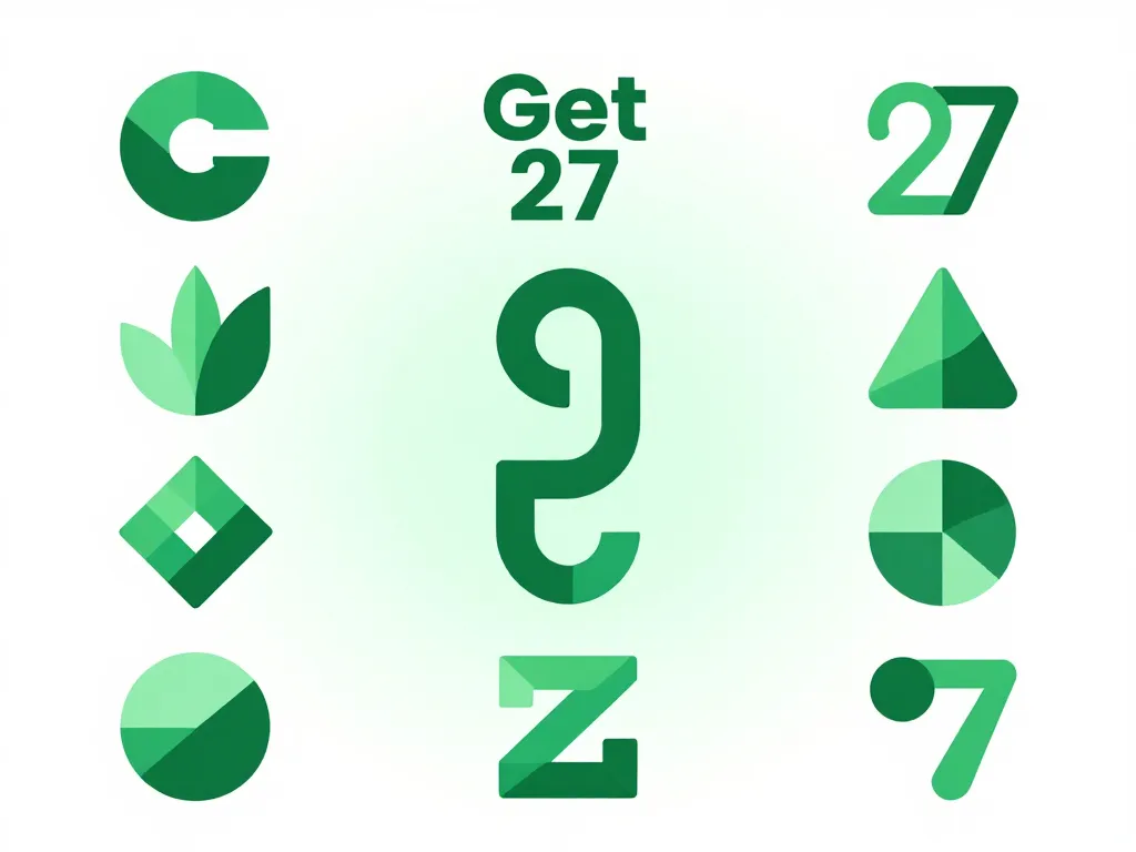get 27 logo schéma concept création inspirée
