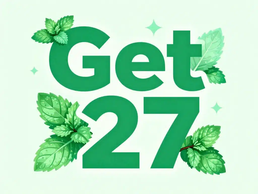 get 27 logo identité visuelle couleurs typographie menthe