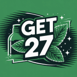 get 27 logo illustration vectorielle verte et fraîche