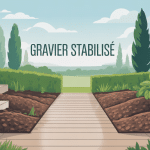 illustration des inconvénients gravier stabilisé allées terrasses