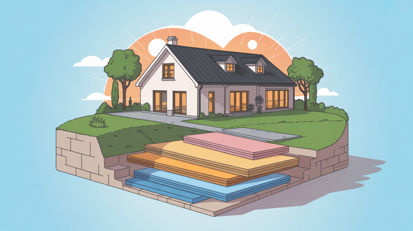 isolation toiture par exterieur maison coupe et isolant