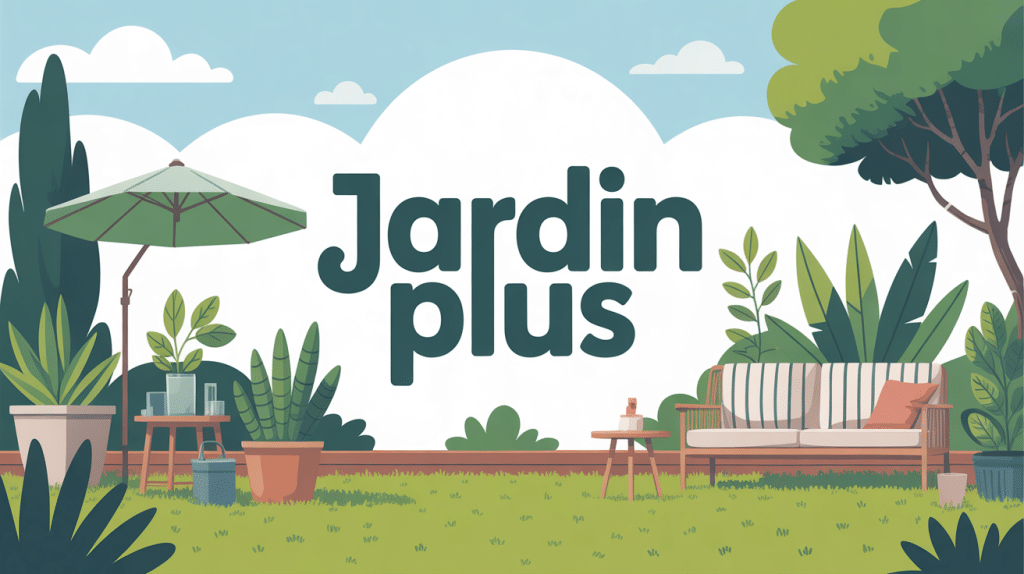 illustration jardin plus moderne et harmonieux