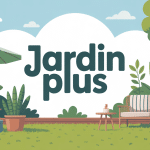 illustration jardin plus moderne et harmonieux