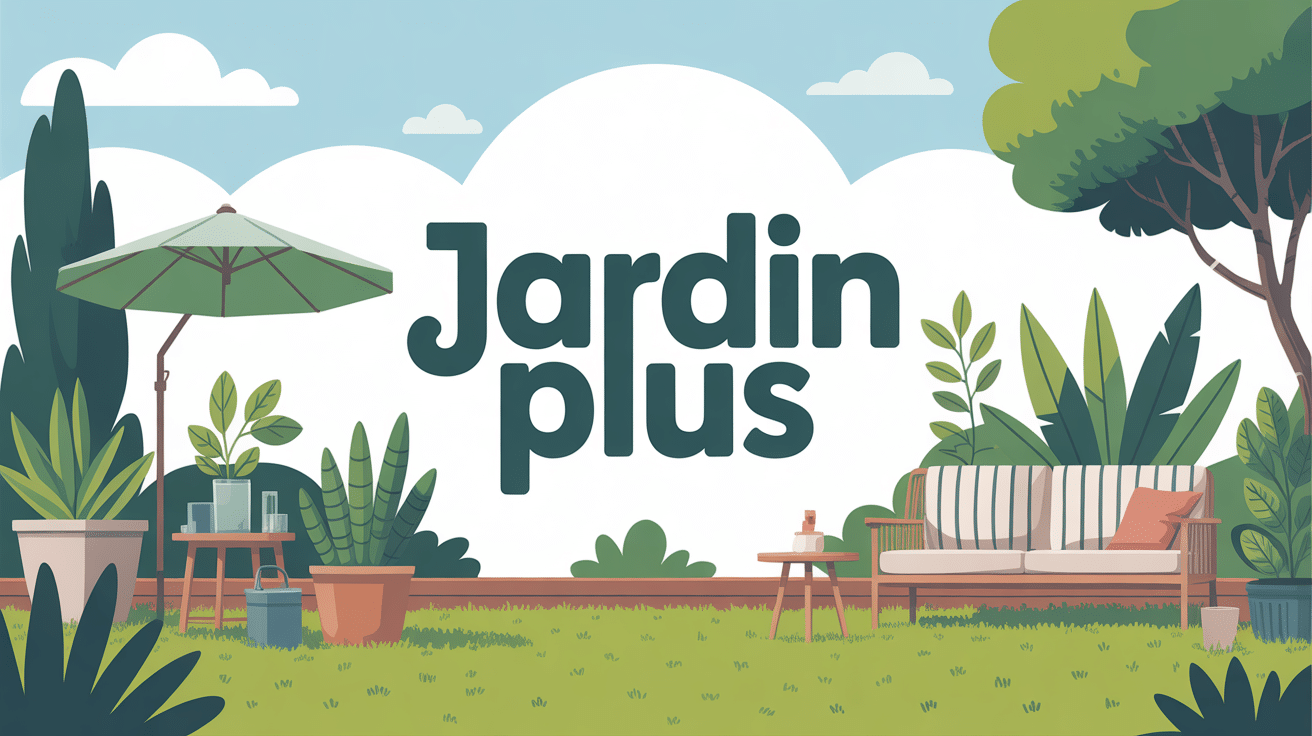 illustration jardin plus moderne et harmonieux