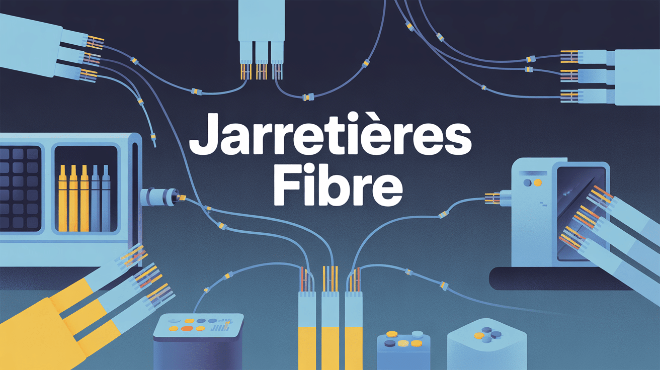 illustration jarretières fibre réseau optique