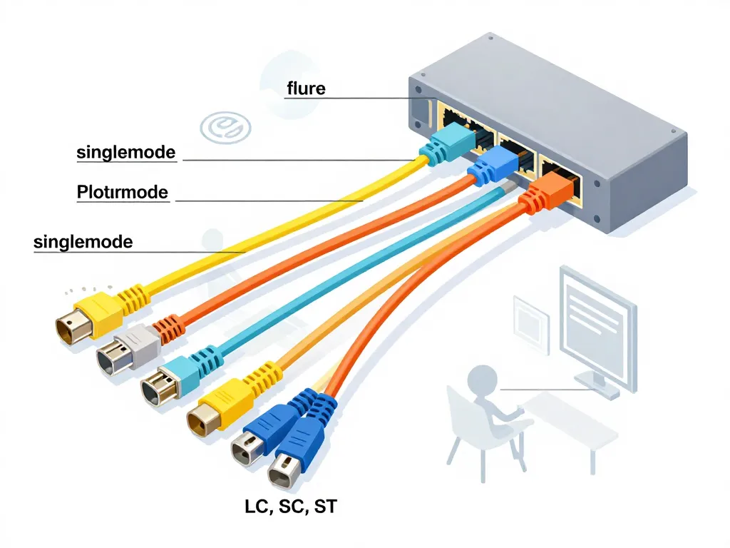 diagramme types jarretières fibre connecteurs