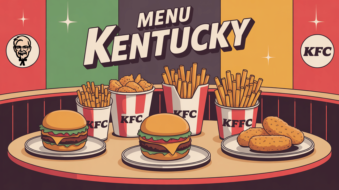 illustration kentucky menu prix avec menus kfc et ambiance conviviale