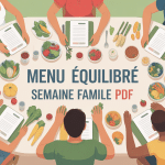 menu équilibré semaine pour famille pdf famille autour table organisation