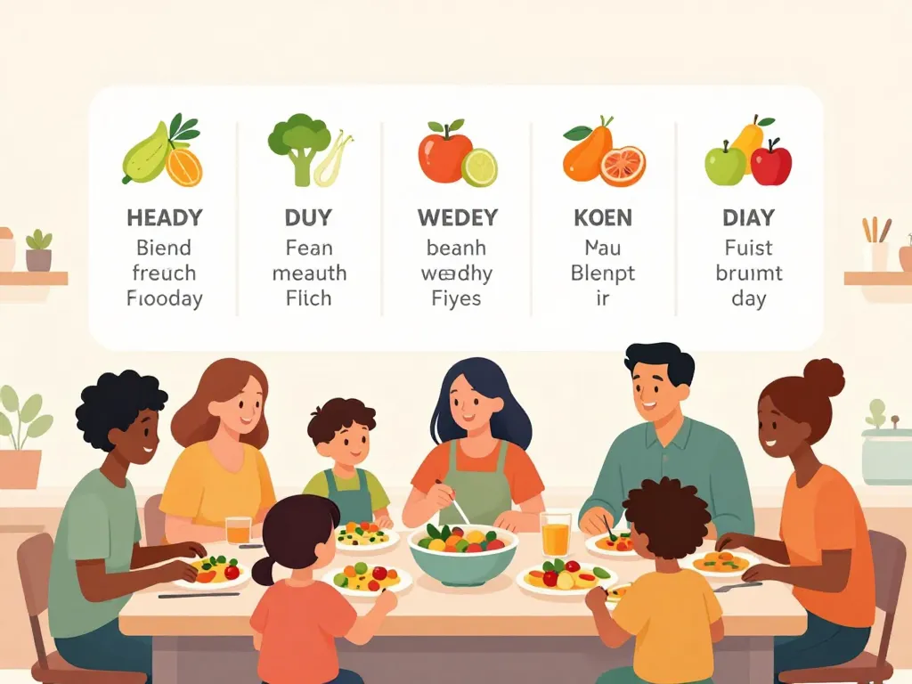 menu équilibré semaine pour famille pdf famille cuisine planification