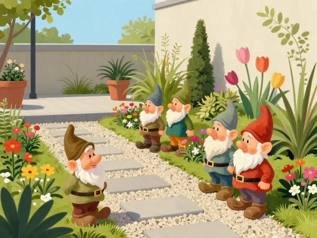 nains de jardin harmonie jardin moderne