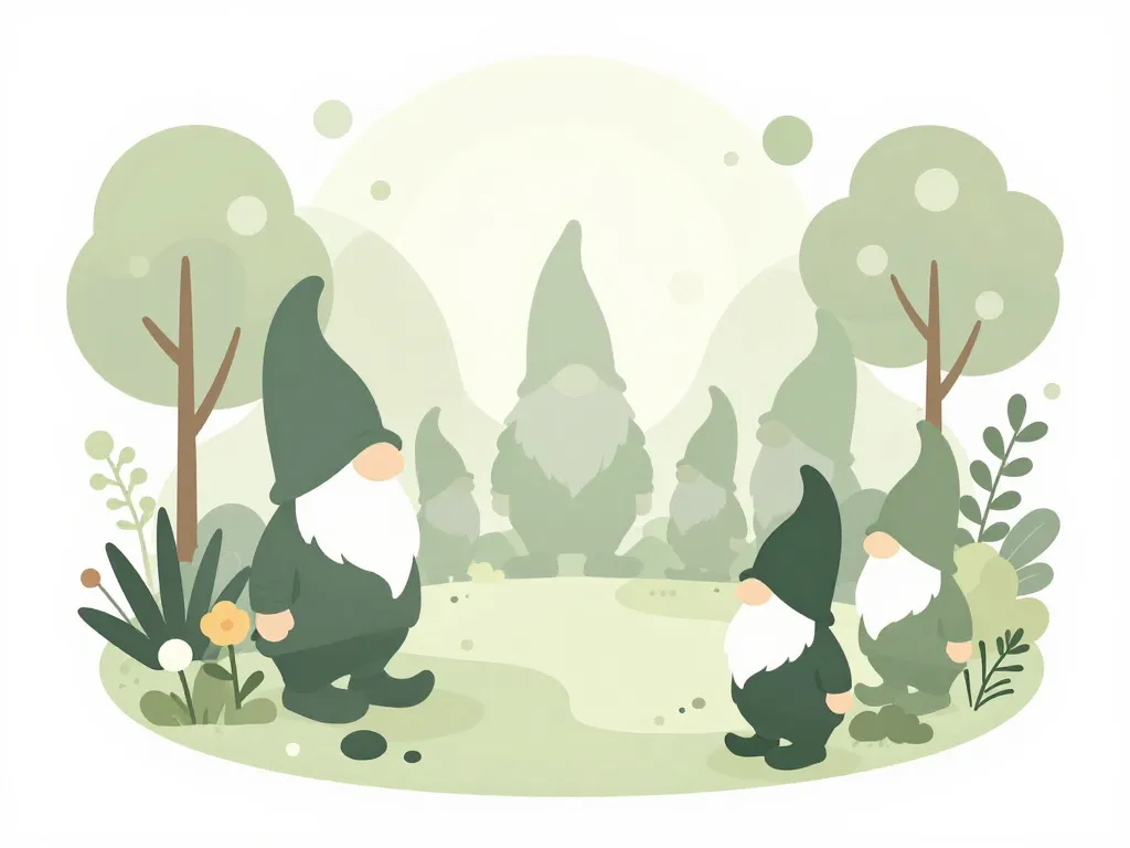 nains de jardin coeur déco jardin