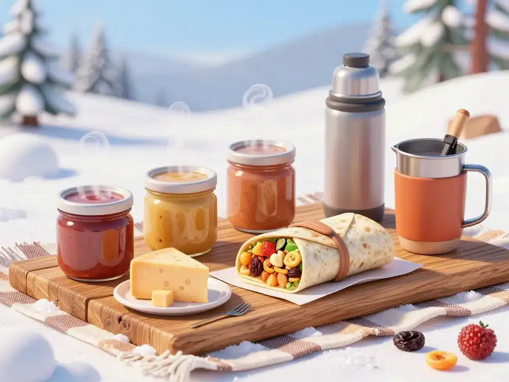 plats chauds pique nique hiver en extérieur