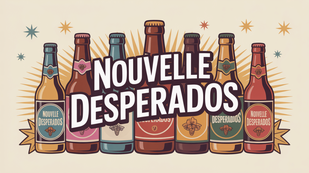 illustration festive nouvelle desperados bières aromatisées