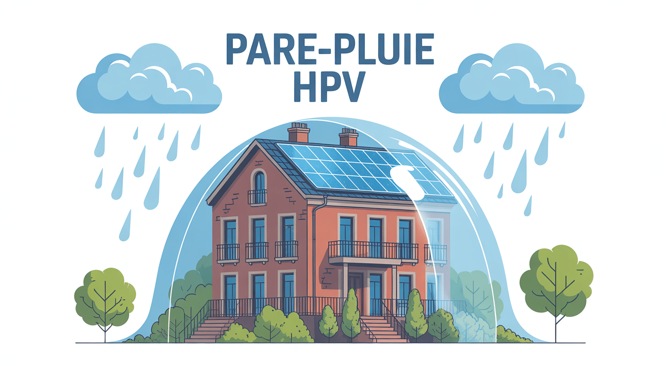 schéma pare-pluie hpv bâtiment toiture façade