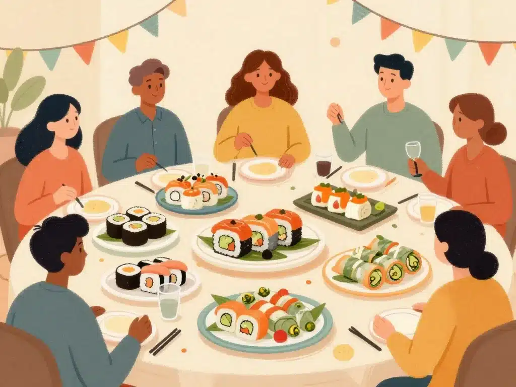 photos de traiteur nem&sushi montélier ambiance inspirante