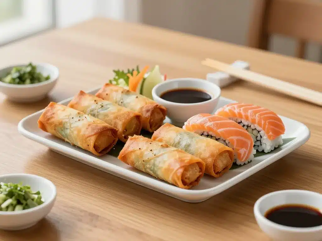 photos de traiteur nem&sushi montélier plateau sushi nems