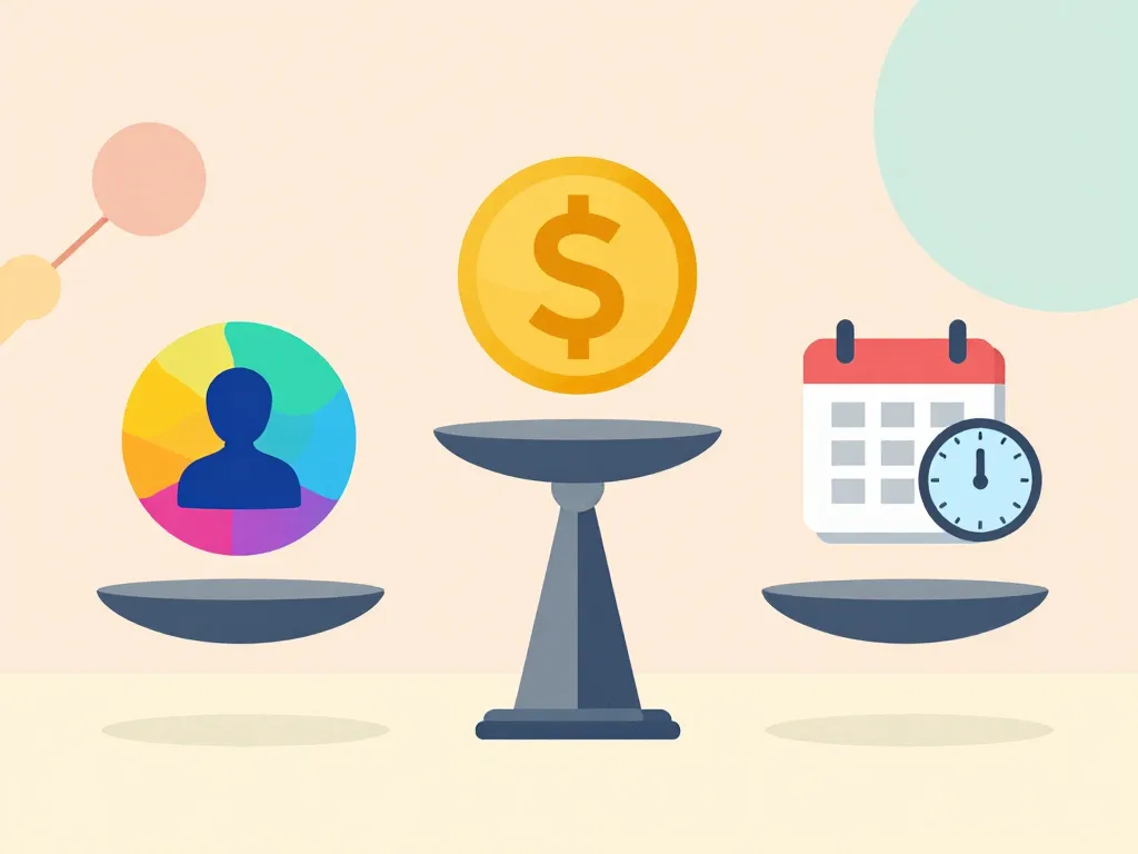 balance pixum qualité prix délais visuel symbolique