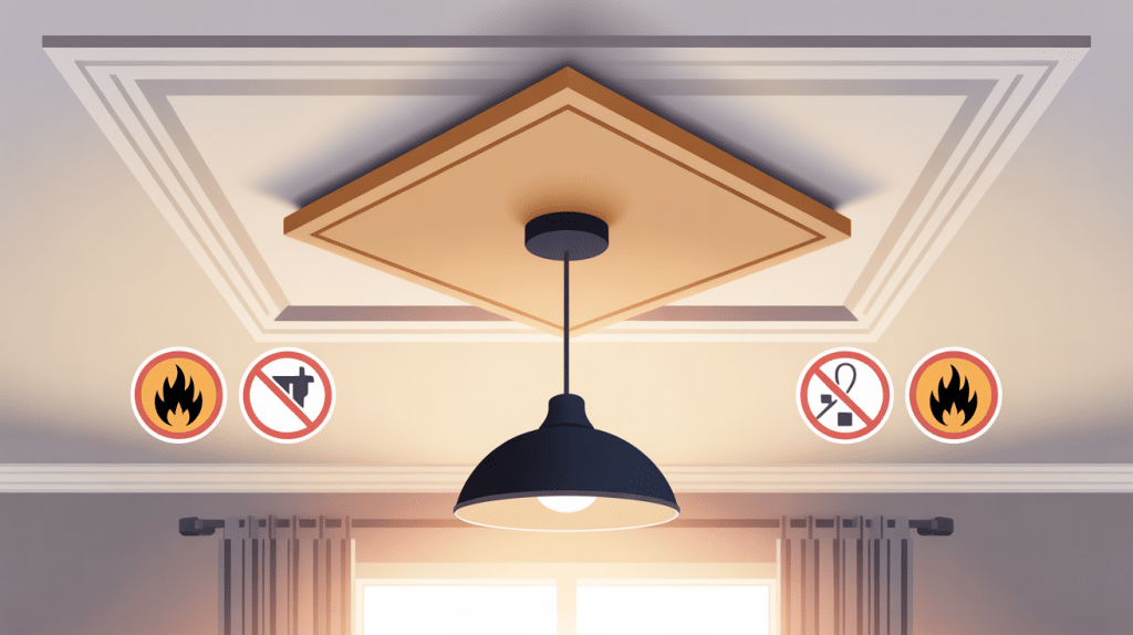 plaque polystyrène plafond interdit illustration réglementation feu