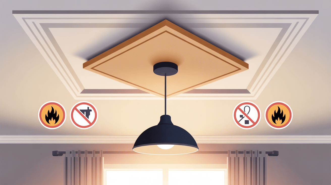 plaque polystyrène plafond interdit illustration réglementation feu