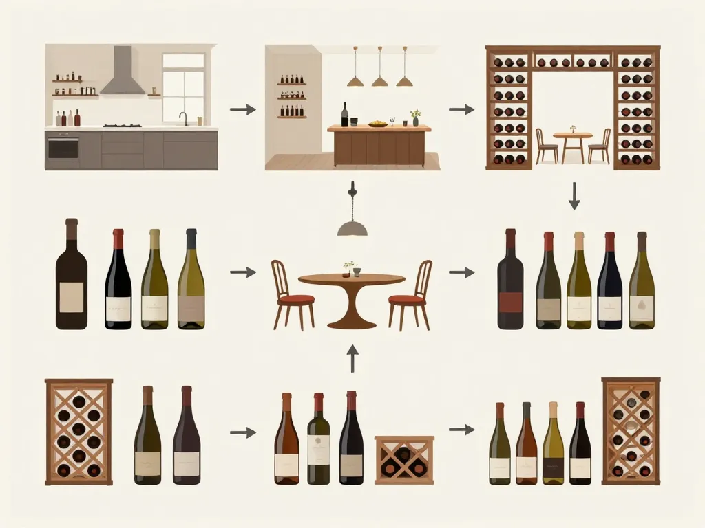 diagramme choisir porte bouteille adapté