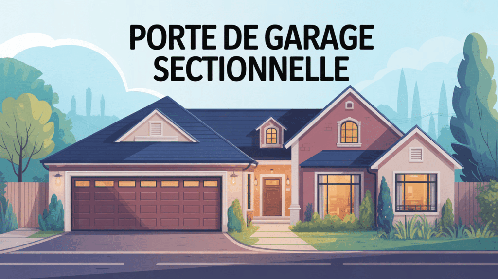 illustration moderne prix de porte de garage sectionnelle guide