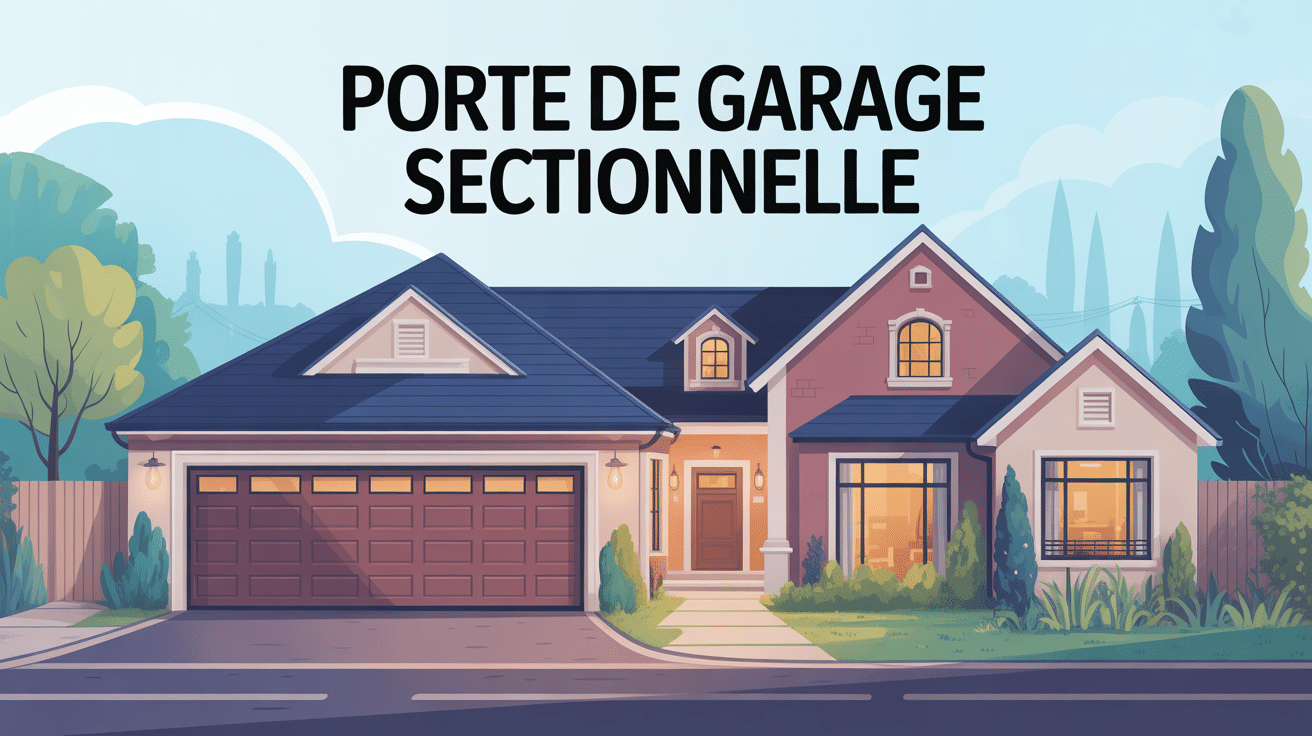 illustration moderne prix de porte de garage sectionnelle guide