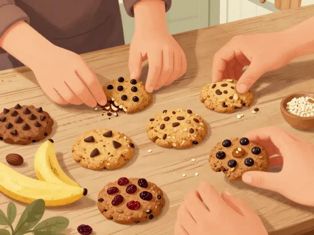 Recette cookies flocon d'avoine banane variations gourmandes