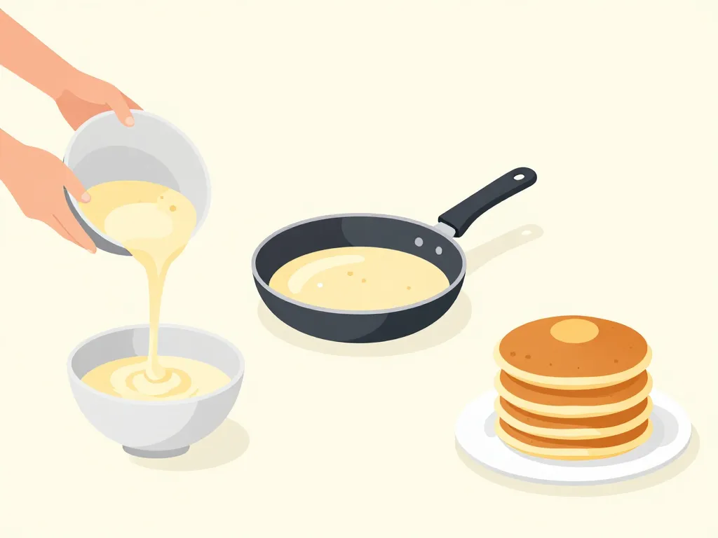 préparation pancakes son d'avoine étape par étape