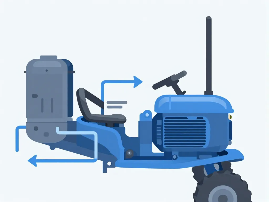 schéma fonctionnement réparation transmission hydrostatique tondeuse