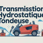 schéma réparation transmission hydrostatique tondeuse autoportée