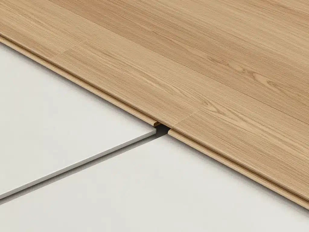 sol melange parquet et carrelage diagramme du raccord